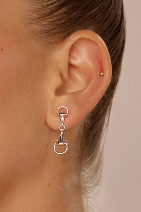 Jewelry>Luv AJ The Horsebit Stud Earrings | Silver