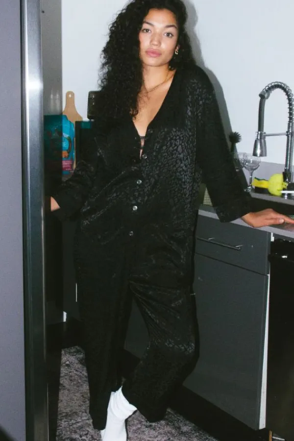 Lingerie|Jumpsuits>Loversland x Soft Focus The PJ Jumpsuit | Black