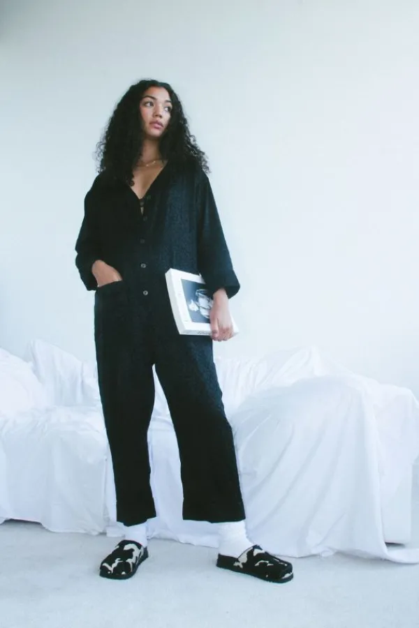 Lingerie|Jumpsuits>Loversland x Soft Focus The PJ Jumpsuit | Black
