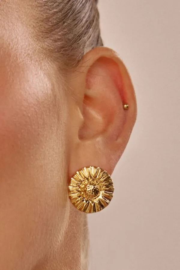 Jewelry>Luv AJ The Sunflower Studs | Gold