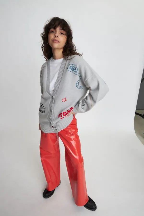 Tops>Stella Nova The Tailors Cardigan | Light Grey