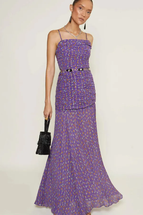 Dresses>Rixo Tina Bandeau Gown | Evil Eye Purple
