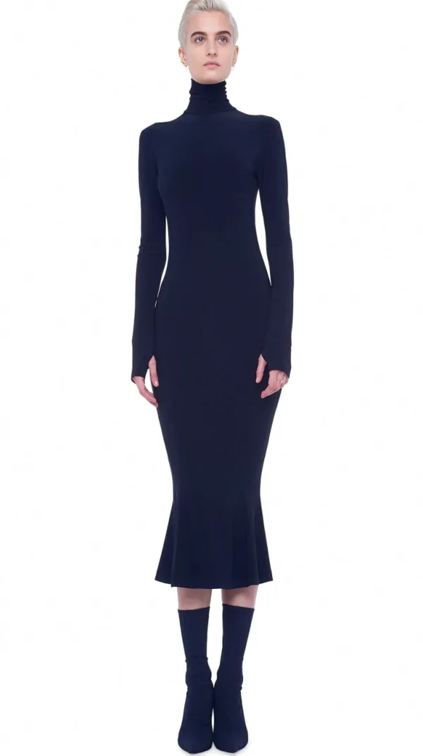 Dresses>Norma Kamali Turtle Fishtail Gown