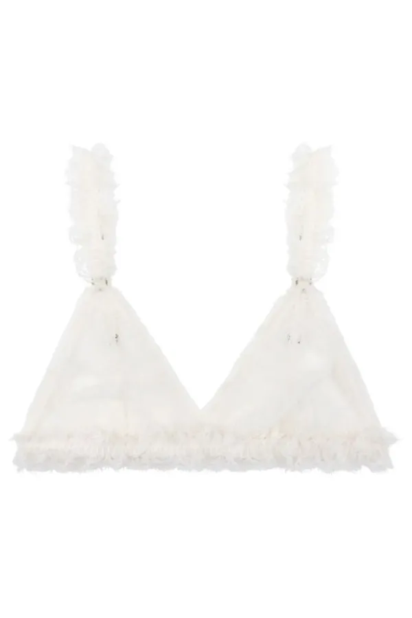 Lingerie>Love Stories Uma Triangle Bralette | Off White