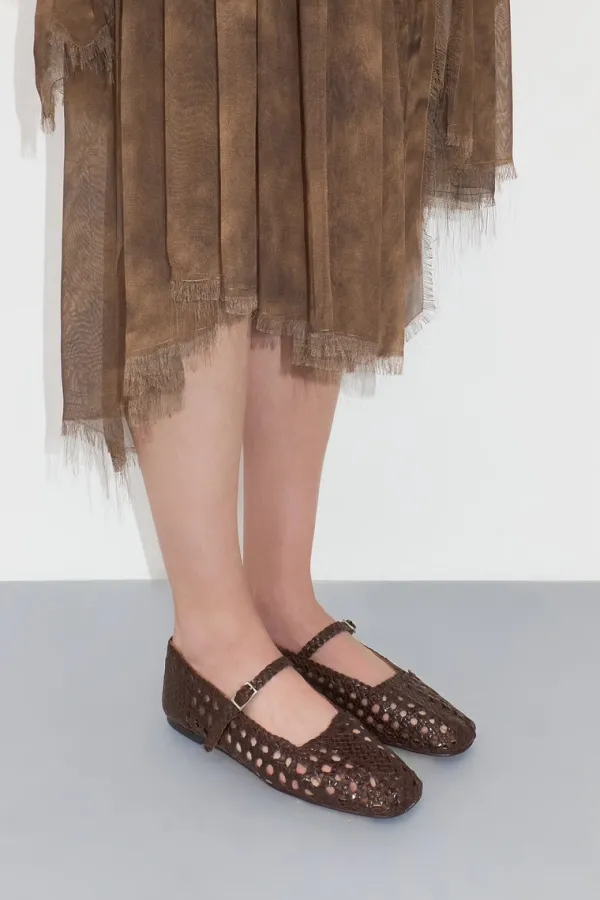 Shoes>MIISTA Yeida Chocolate Brown Ballerinas | Brown